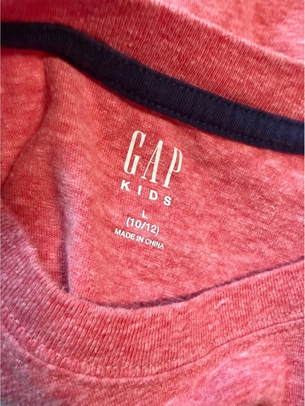 GAP Original Sunset Skate Graphic Tee Kids Red Heather Short Sleeve